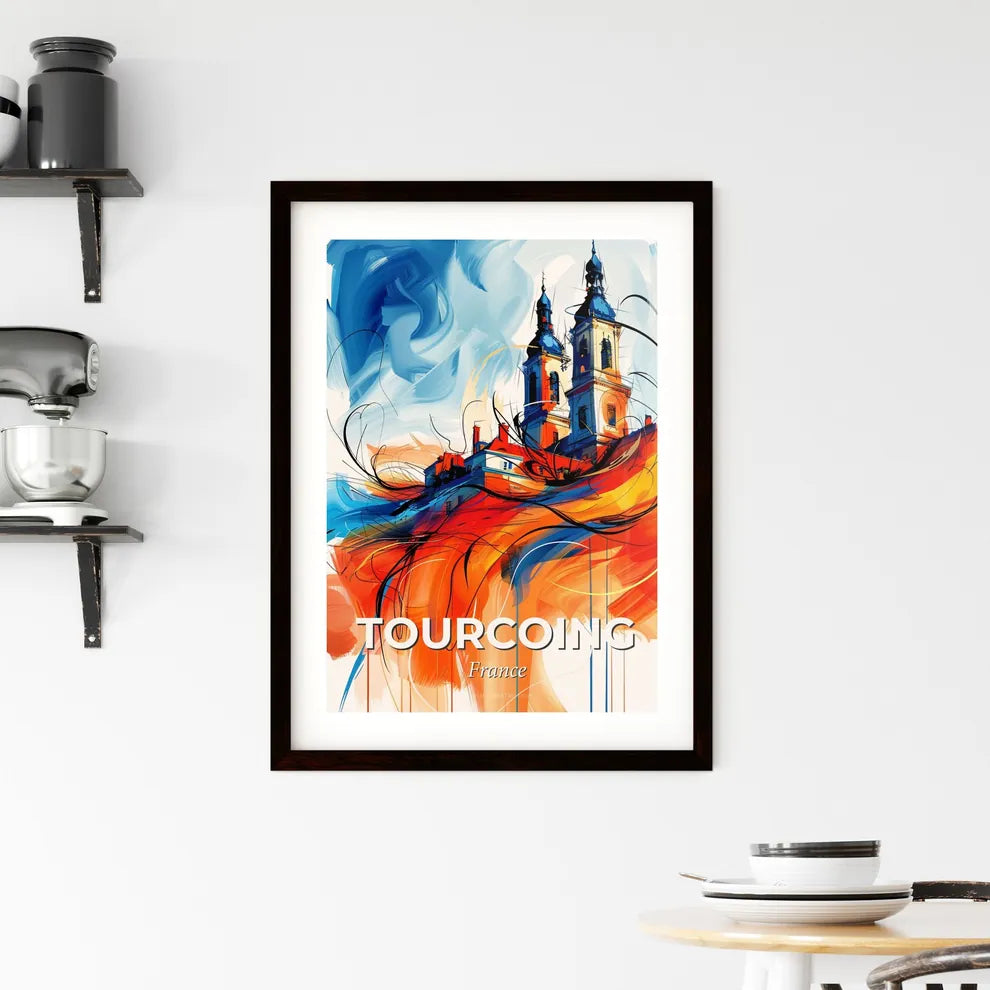 Vibrant Tourcoing, France Framed Print
