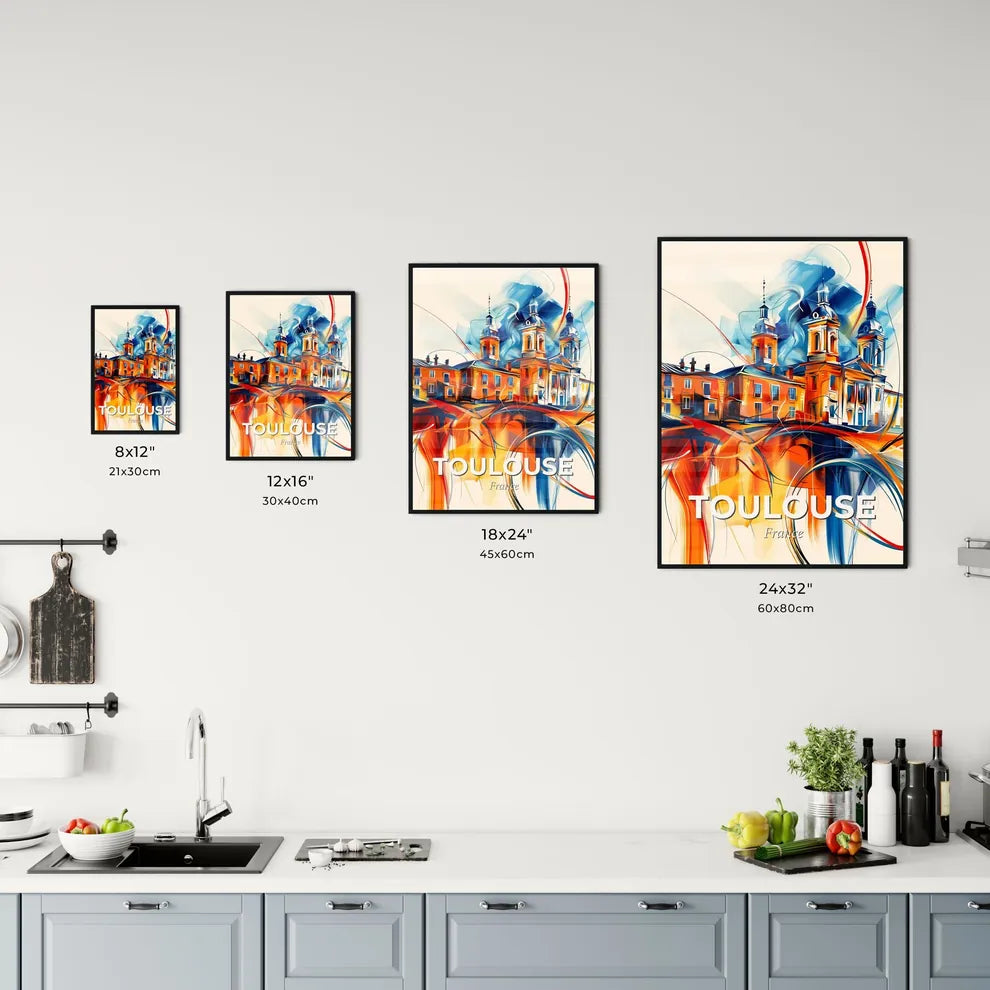 Vibrant Toulouse, France Kitchen Art