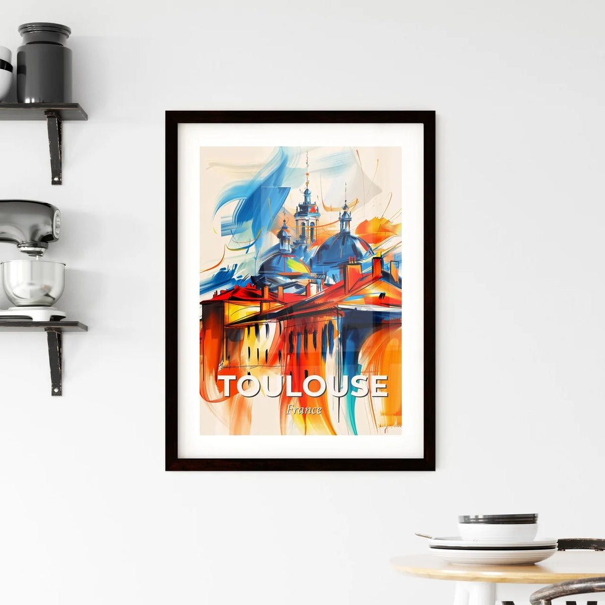 Vibrant Toulouse, France Framed Print