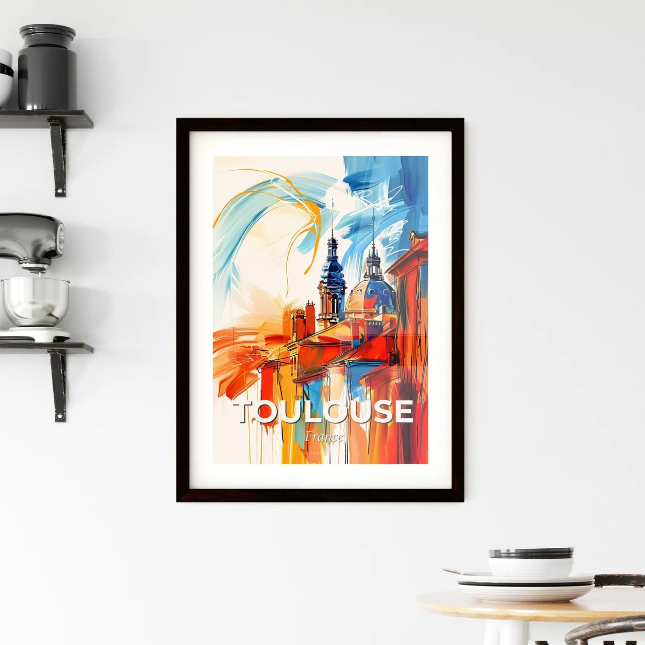 Vibrant Toulouse, France Framed Print