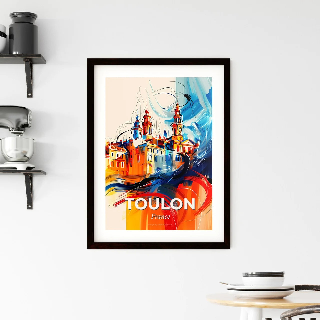 Vibrant Toulon, France Framed Print