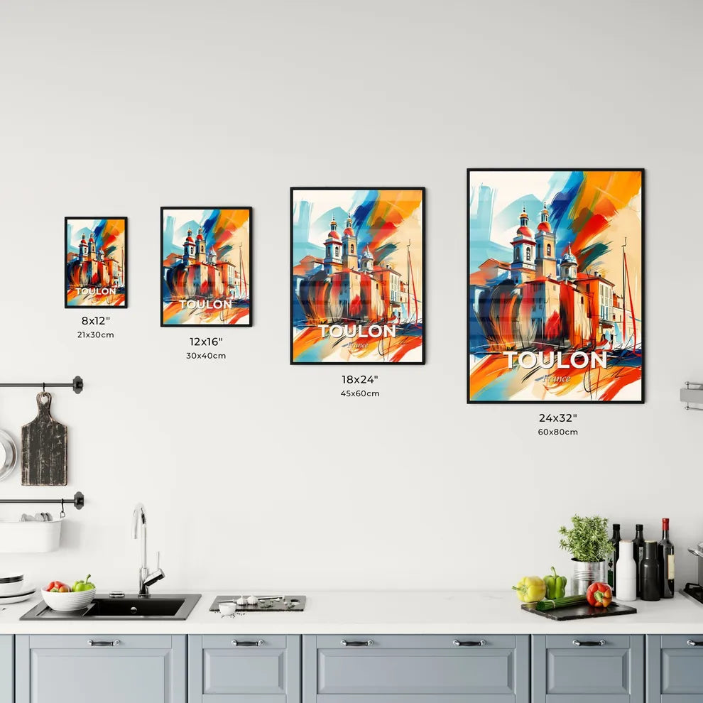 Vibrant Toulon, France Kitchen Art