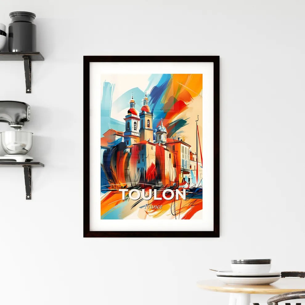 Vibrant Toulon, France Framed Print