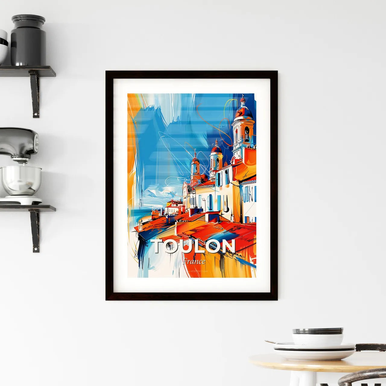 Vibrant Toulon, France Framed Print