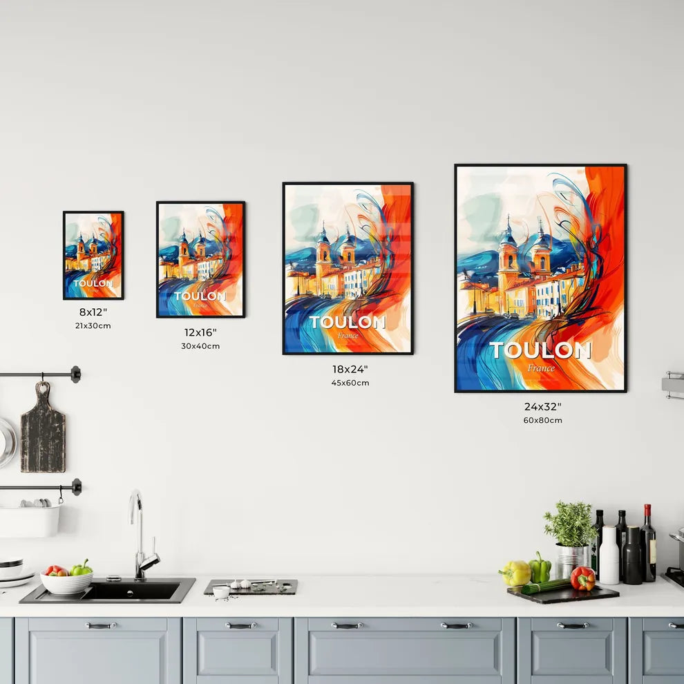Vibrant Toulon, France Kitchen Art