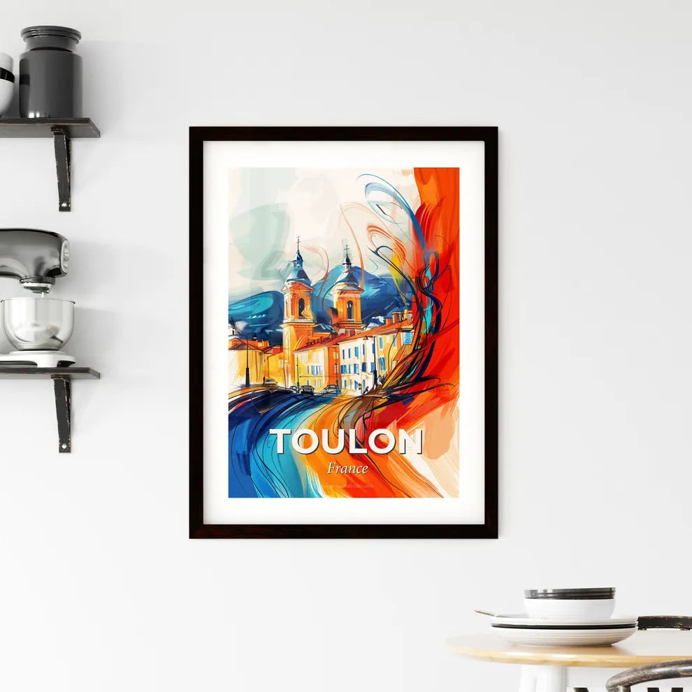 Vibrant Toulon, France Framed Print