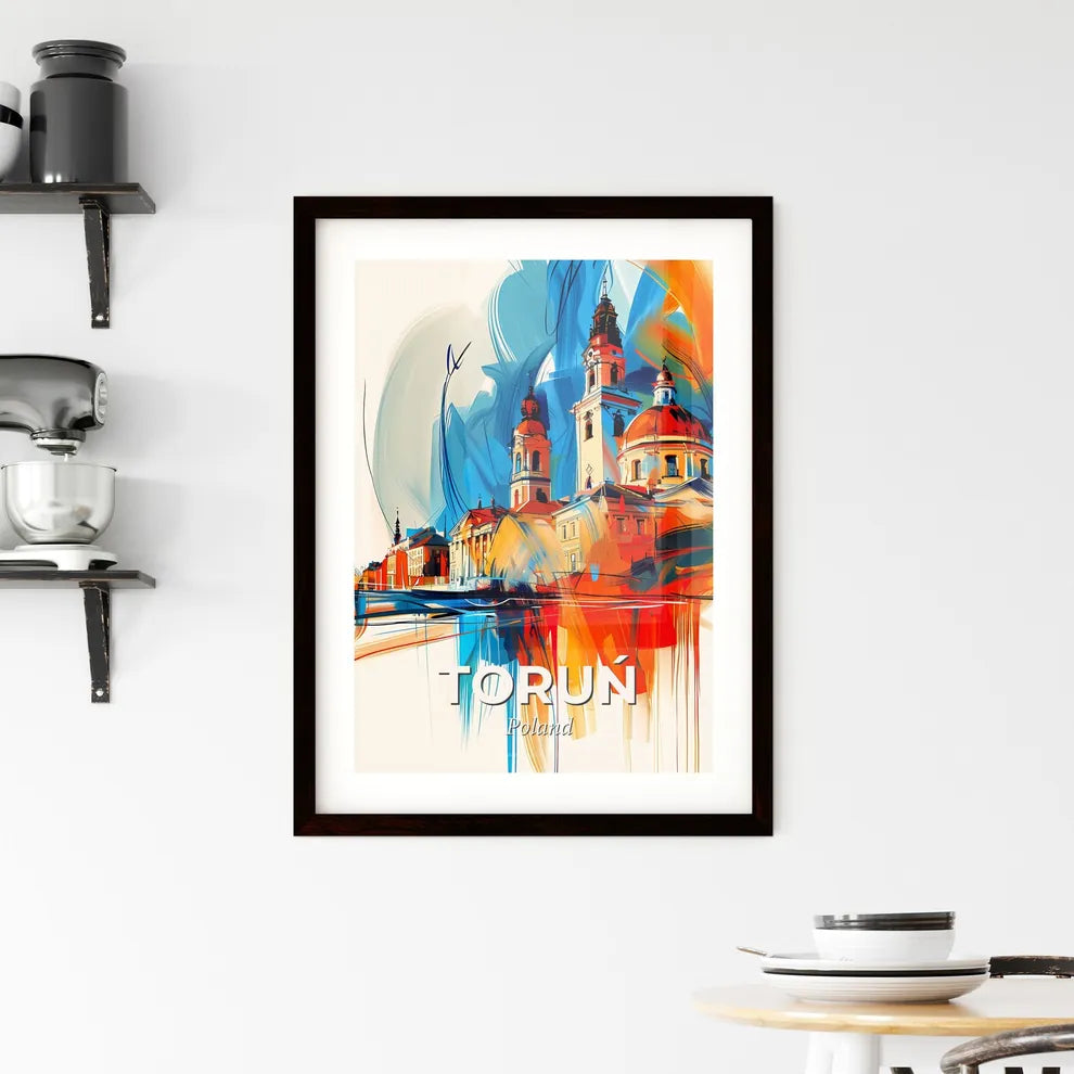 Vibrant Toruń, Poland Framed Print