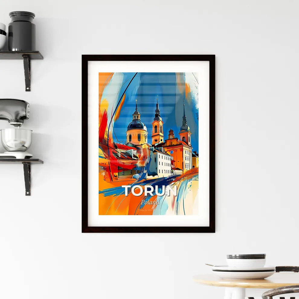 Vibrant Toruń, Poland Framed Print