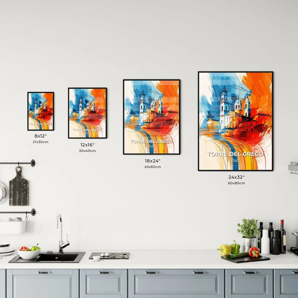 Vibrant Torre Del Greco, Italy Kitchen Art