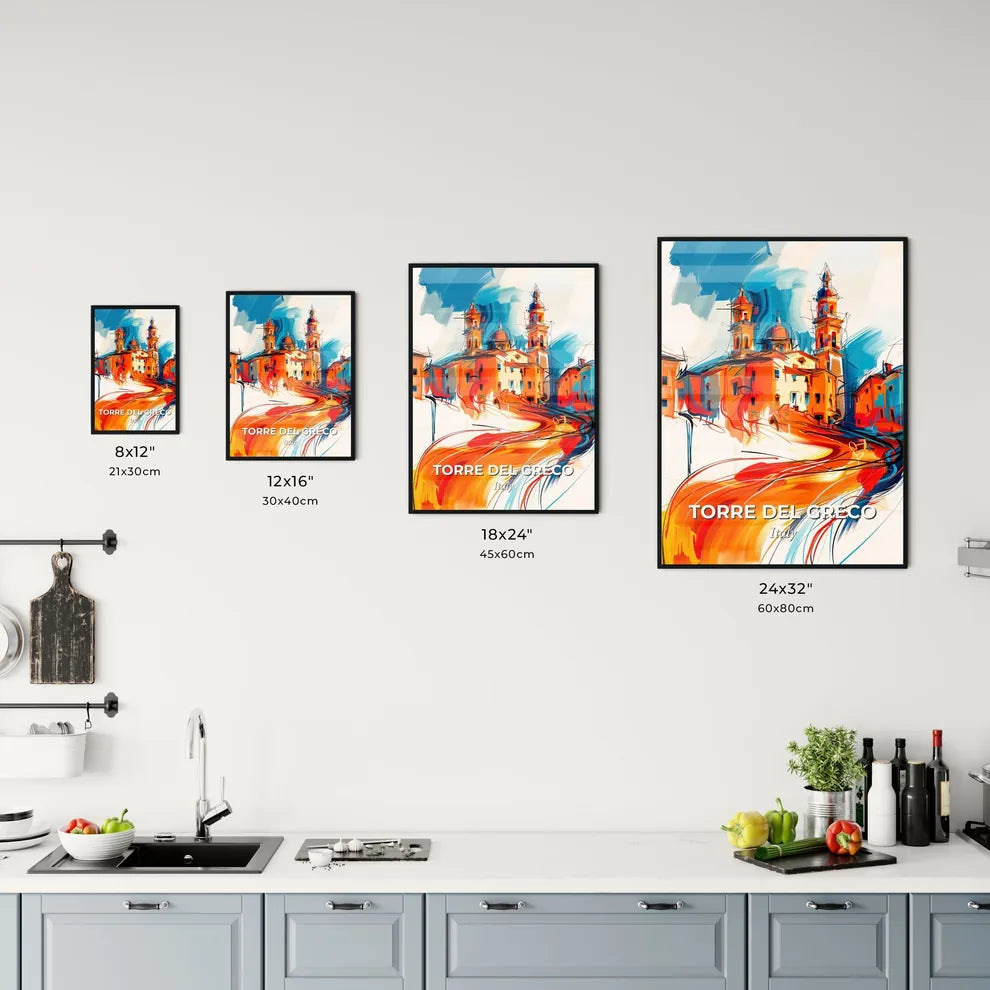 Vibrant Torre Del Greco, Italy Kitchen Art