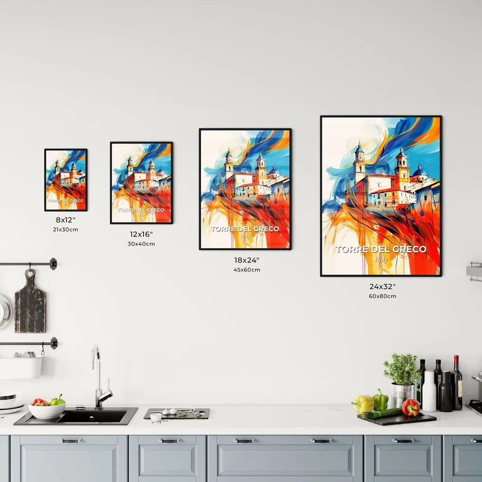 Vibrant Torre Del Greco, Italy Kitchen Art