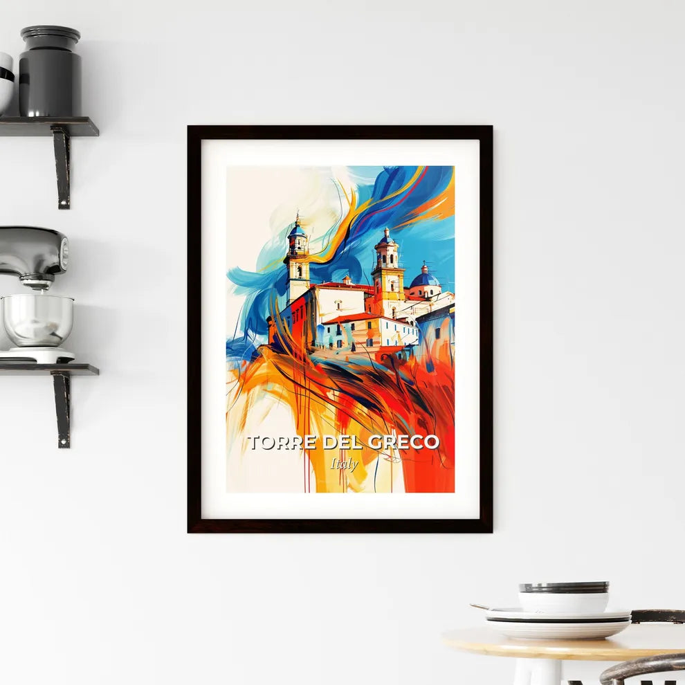 Vibrant Torre Del Greco, Italy Framed Print