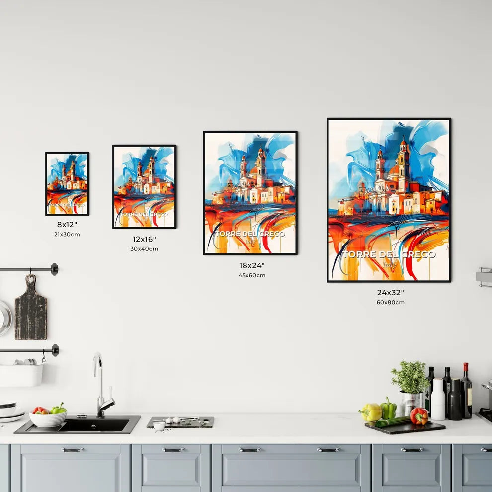 Vibrant Torre Del Greco, Italy Kitchen Art
