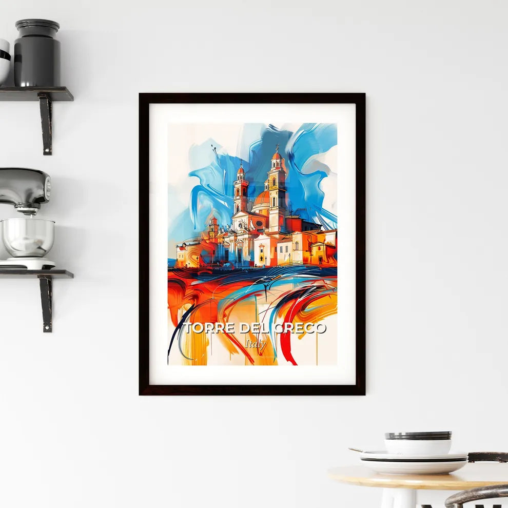 Vibrant Torre Del Greco, Italy Framed Print