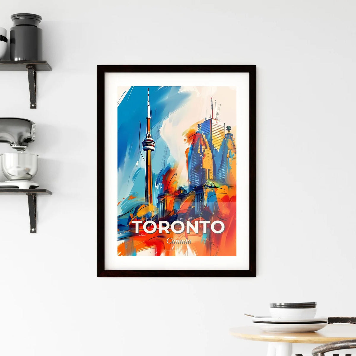Vibrant Toronto, Canada Framed Print