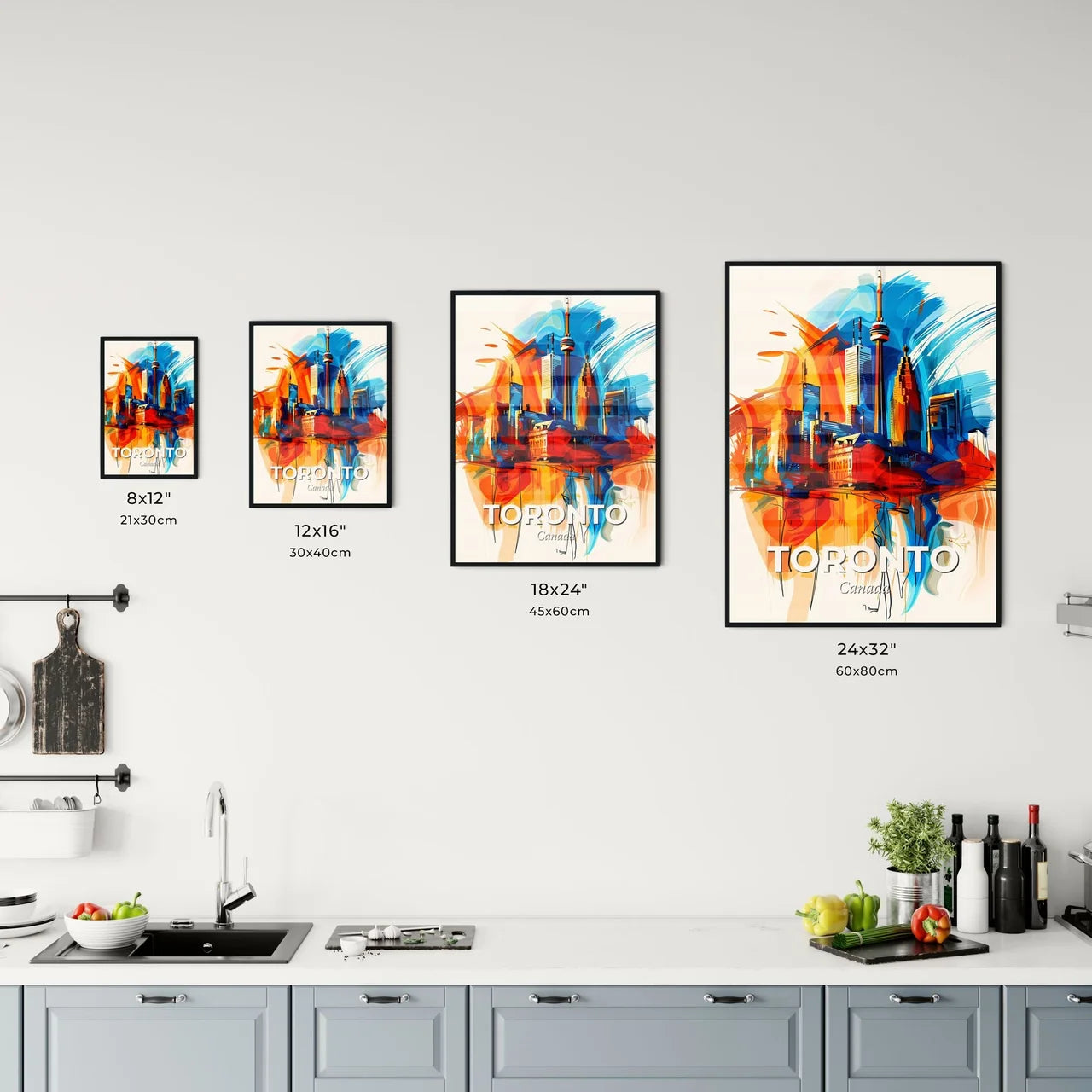 Vibrant Toronto, Canada Kitchen Art