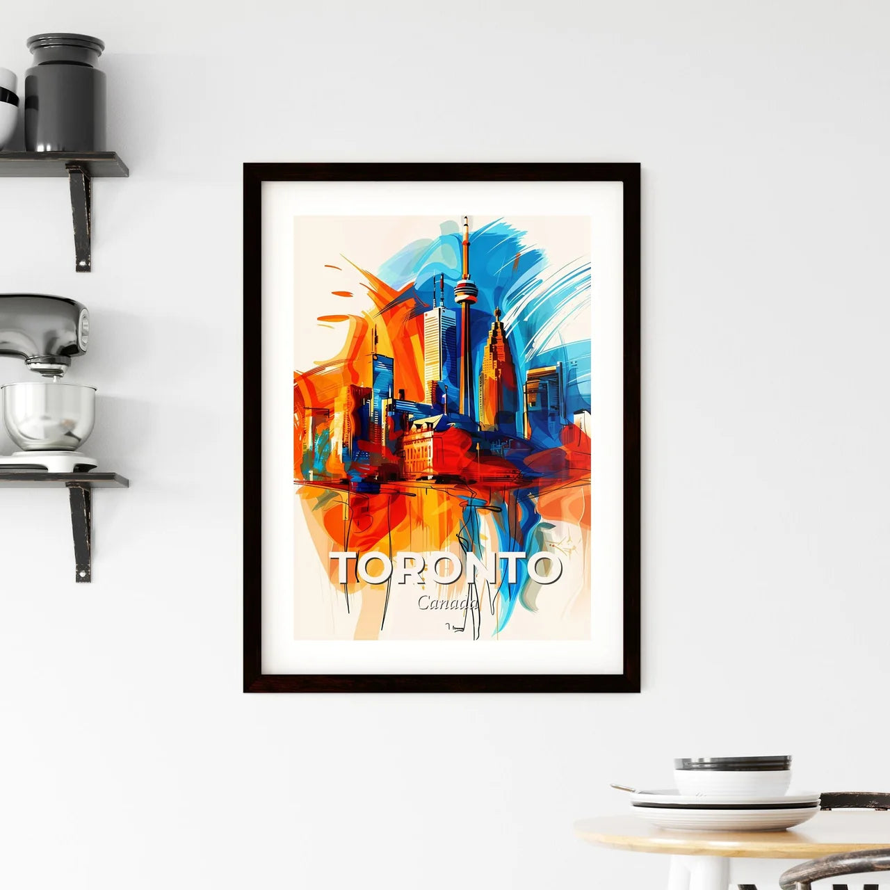 Vibrant Toronto, Canada Framed Print