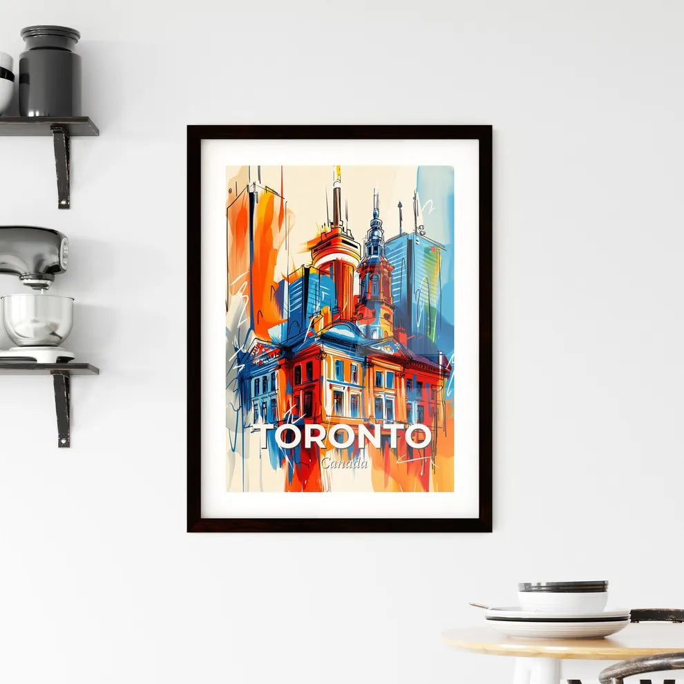Vibrant Toronto, Canada Framed Print