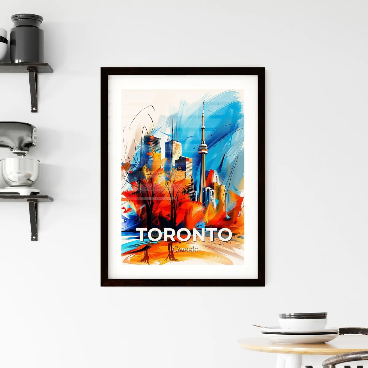 Vibrant Toronto, Canada Framed Print