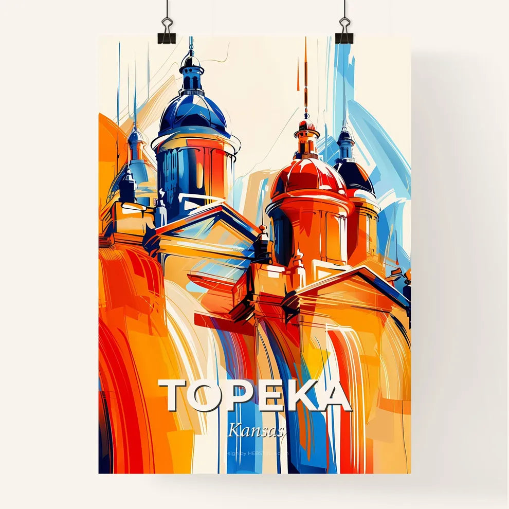 Vibrant Topeka, Kansas Poster