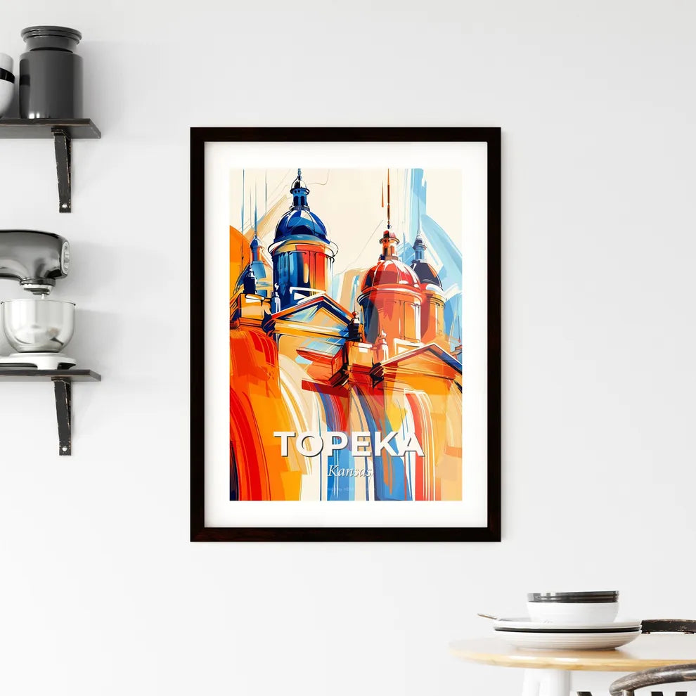 Vibrant Topeka, Kansas Framed Print