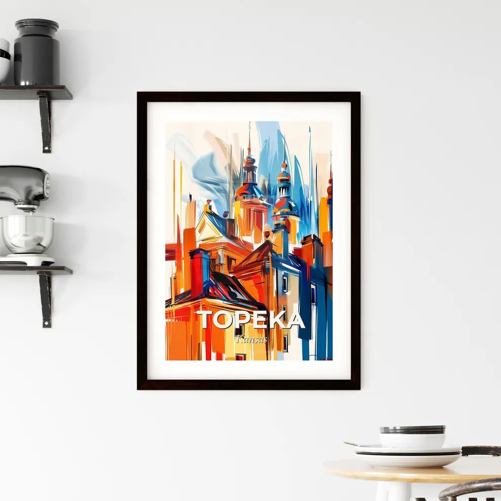 Vibrant Topeka, Kansas Framed Print