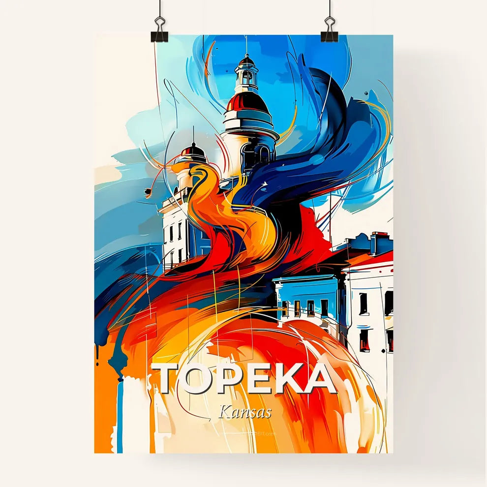 Vibrant Topeka, Kansas Poster