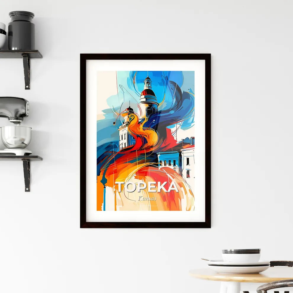 Vibrant Topeka, Kansas Framed Print