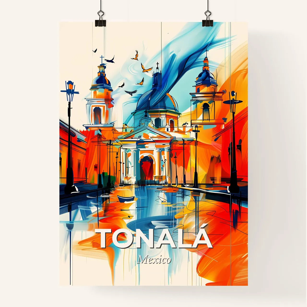 Vibrant Tonalá, Mexico Poster