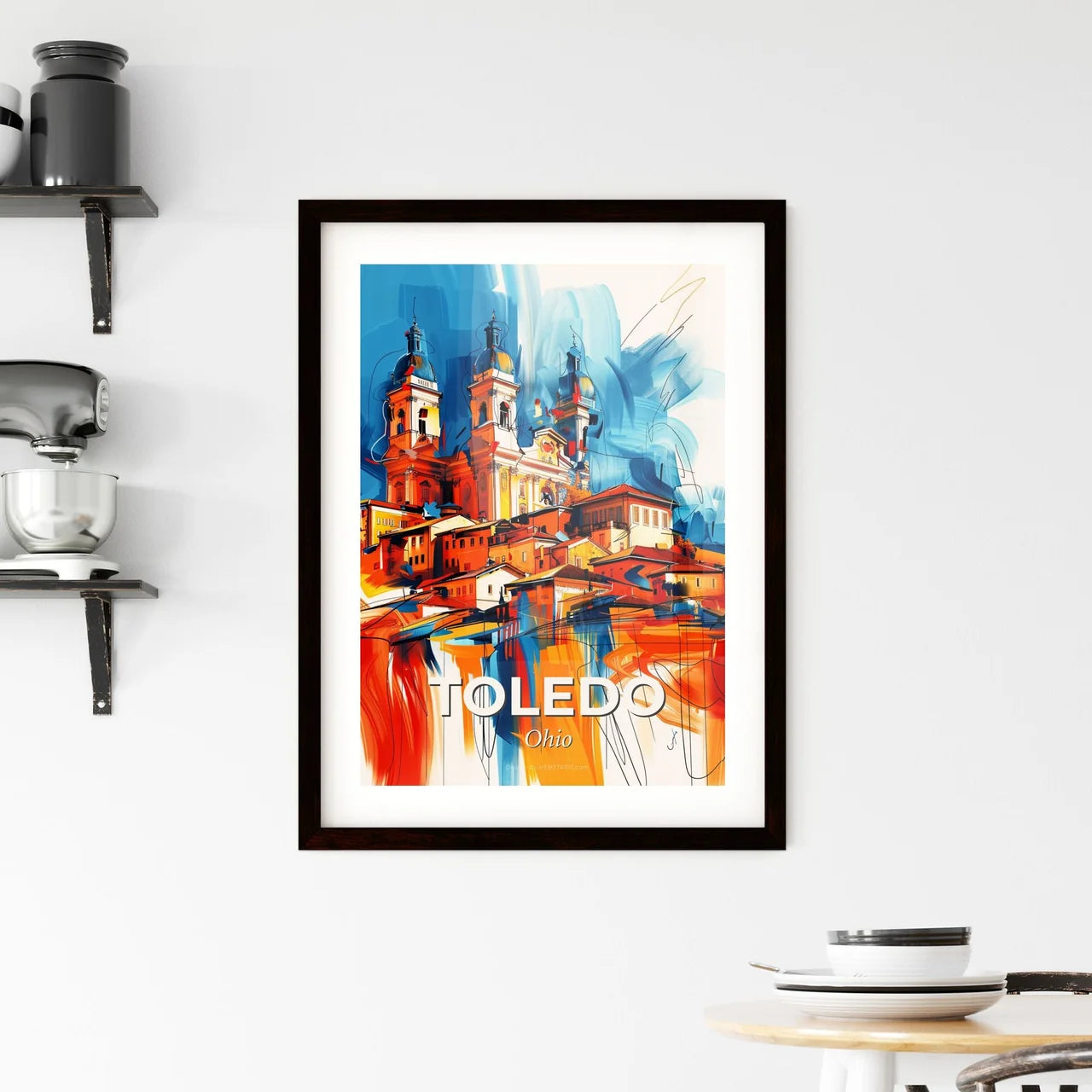 Vibrant Toledo, Ohio Framed Print