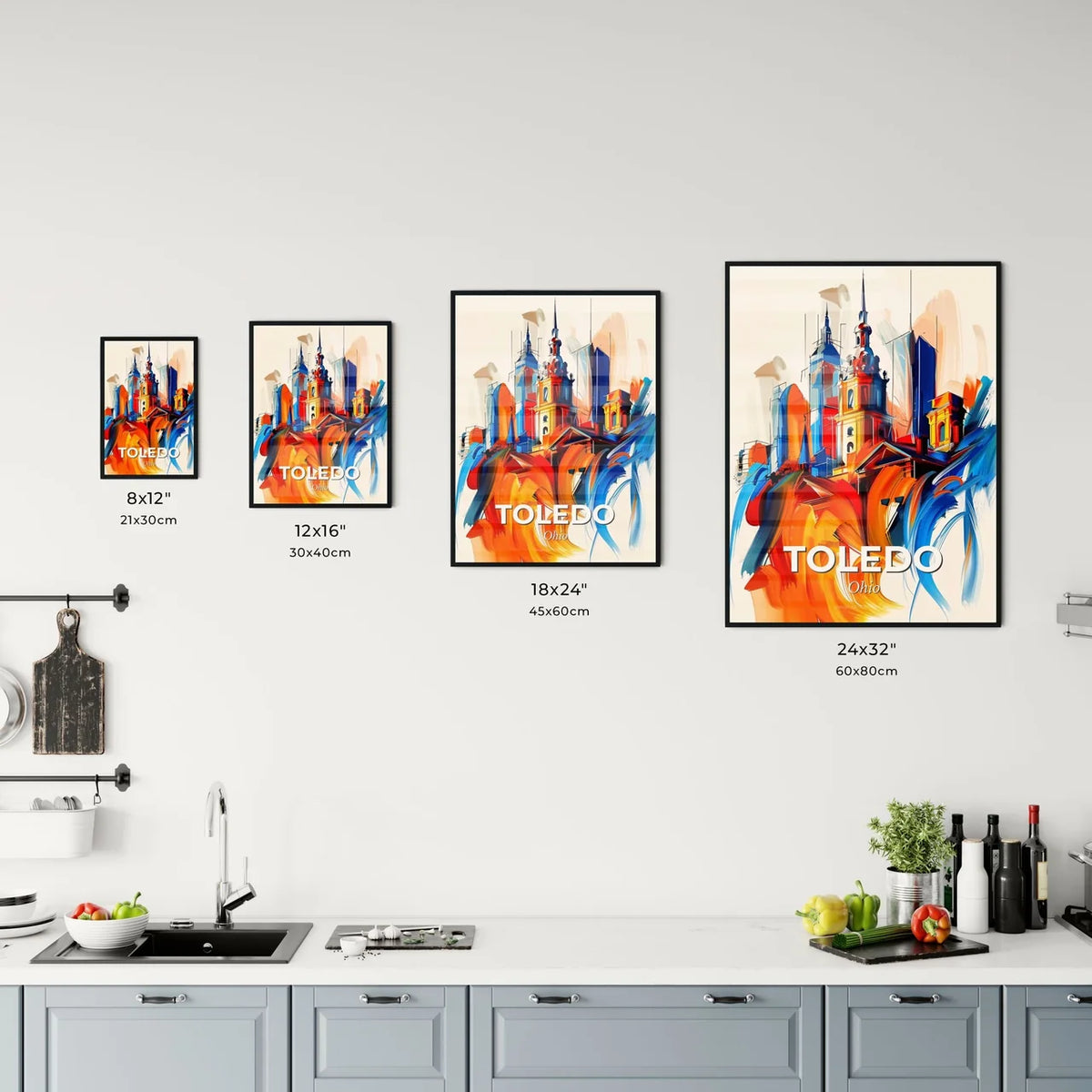 Vibrant Toledo, Ohio Kitchen Art