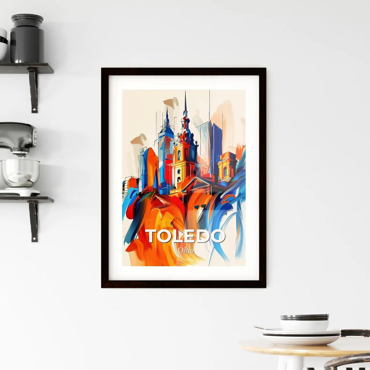 Vibrant Toledo, Ohio Framed Print