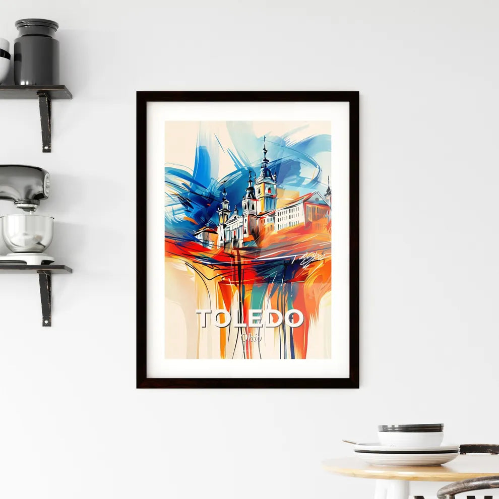 Vibrant Toledo, Ohio Framed Print