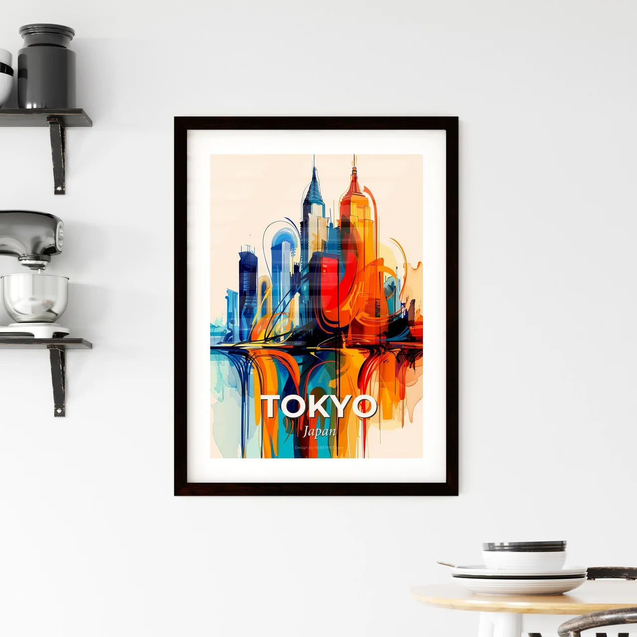 Vibrant Tokyo, Japan Framed Print