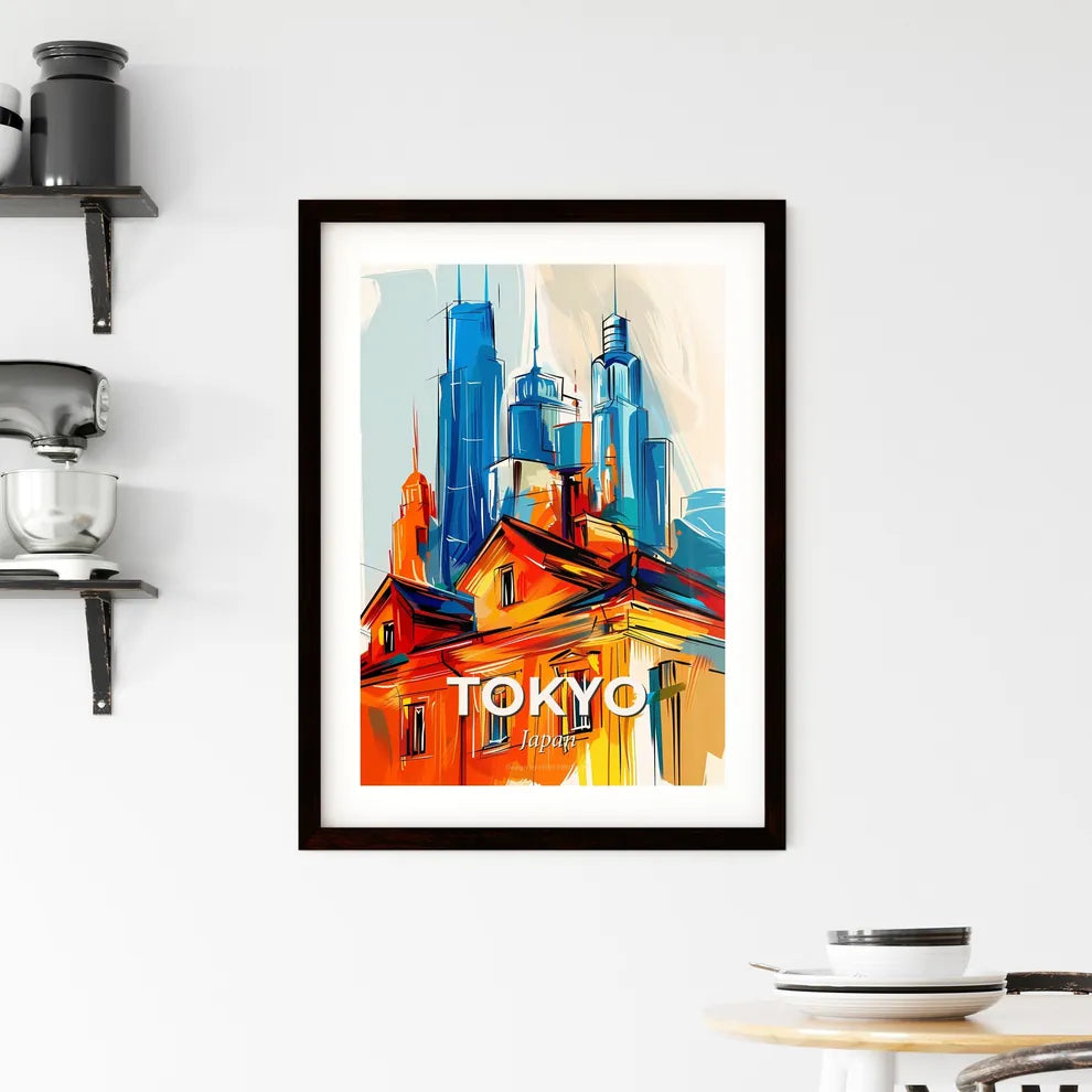 Vibrant Tokyo, Japan Framed Print