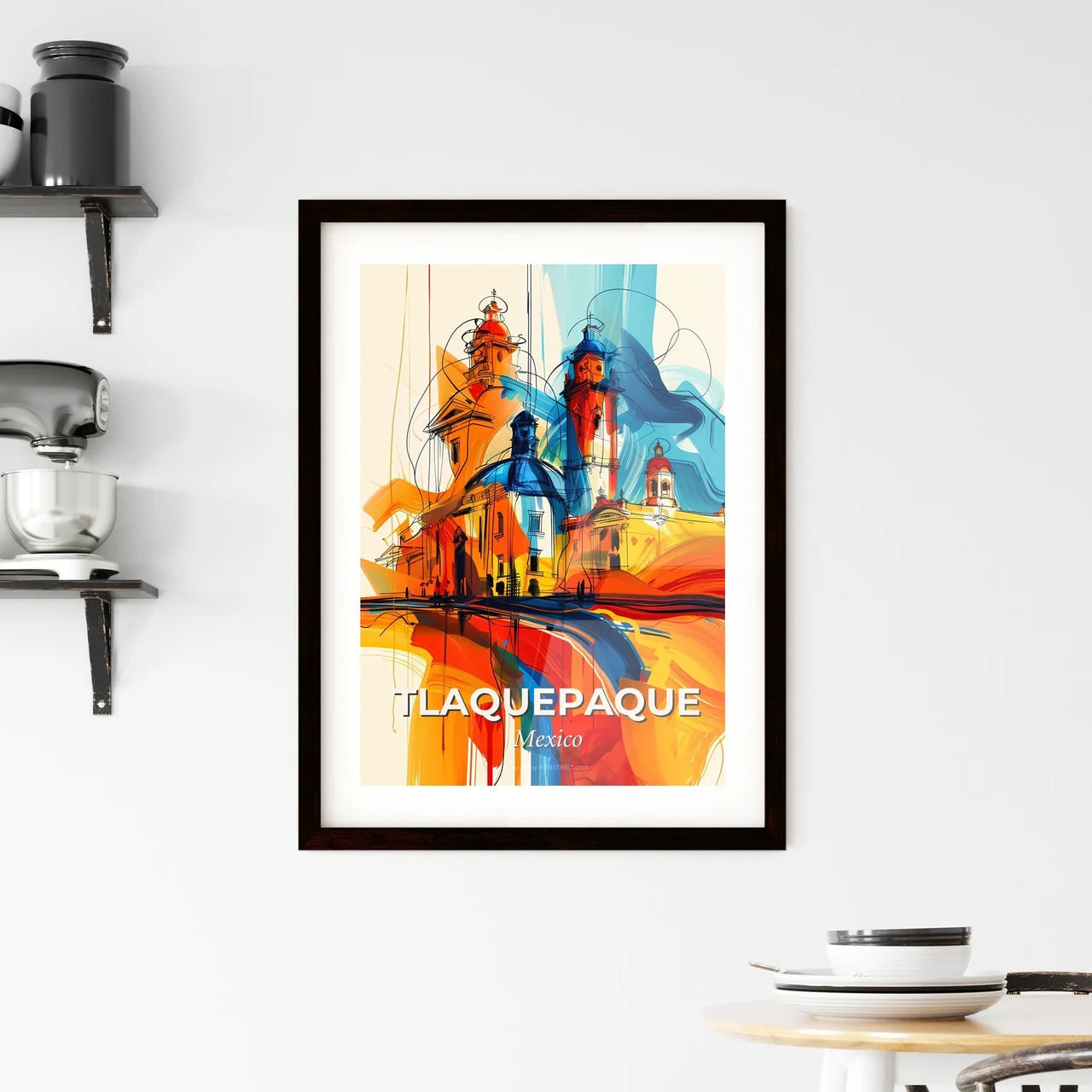Vibrant Tlaquepaque, Mexico Framed Print