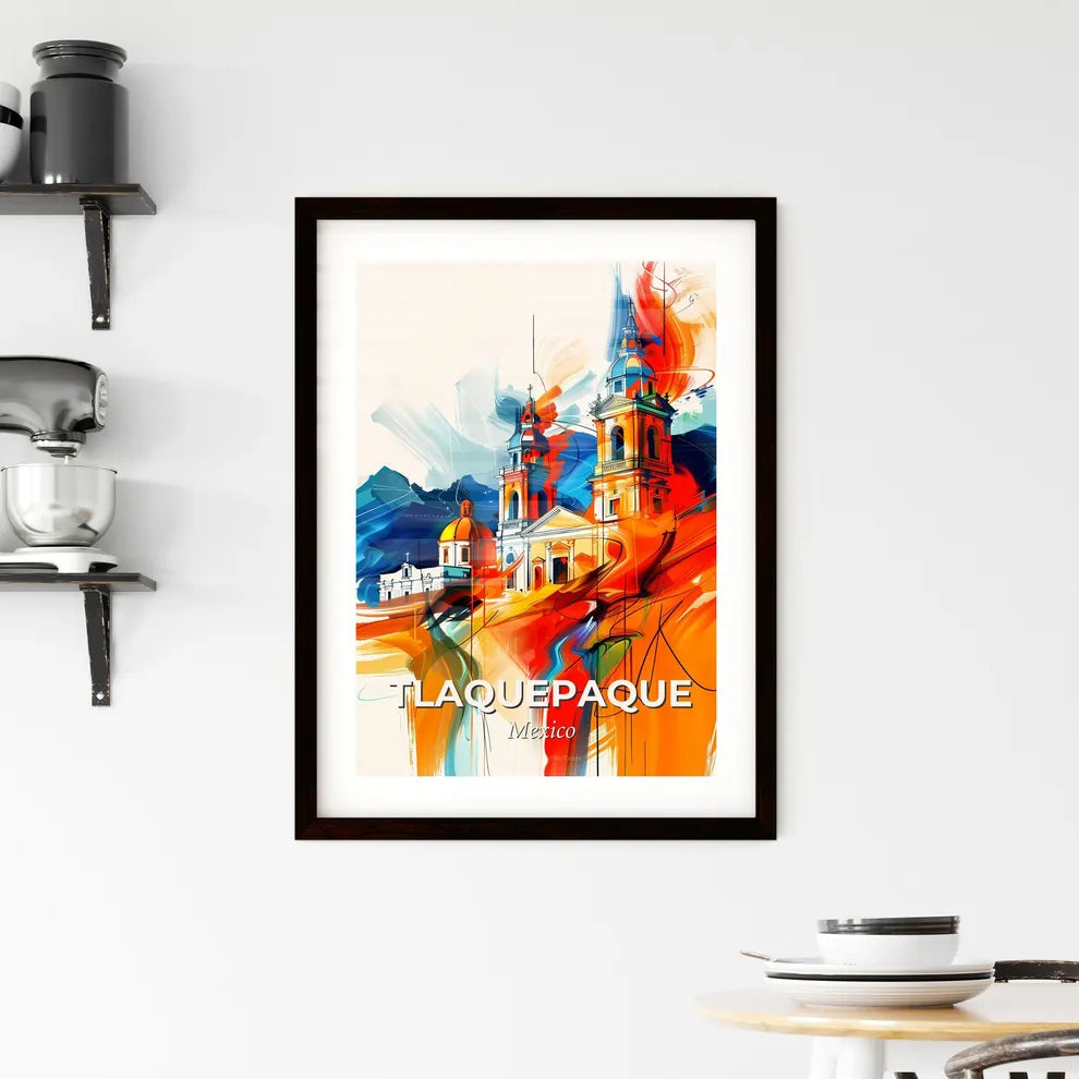 Vibrant Tlaquepaque, Mexico Framed Print