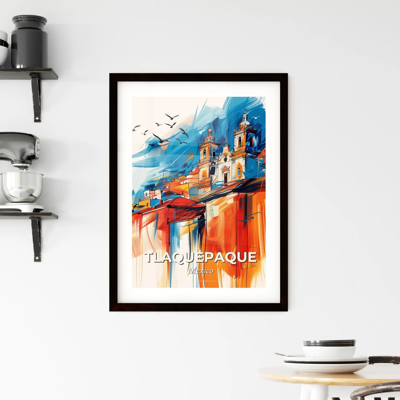 Vibrant Tlaquepaque, Mexico Framed Print