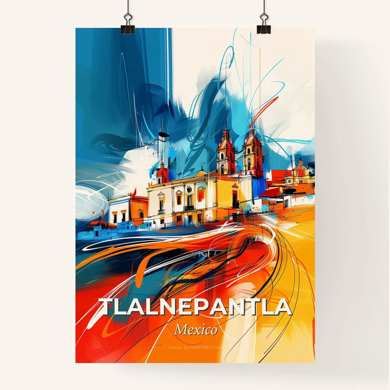 Vibrant Tlalnepantla, Mexico Poster