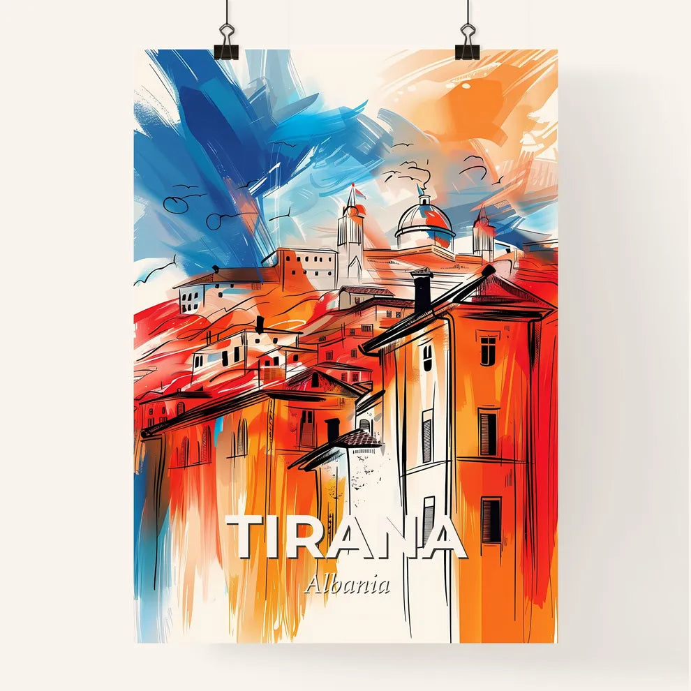 Vibrant Tirana, Albania Poster