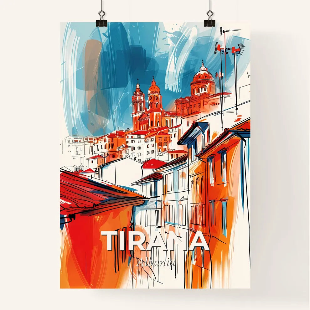 Vibrant Tirana, Albania Poster