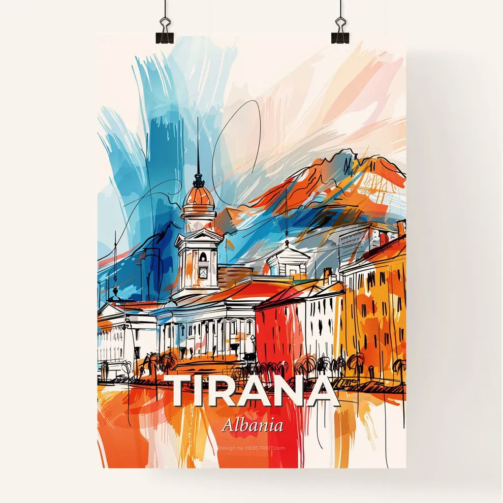 Vibrant Tirana, Albania Poster