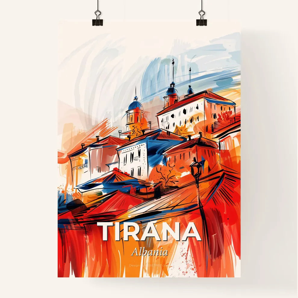Vibrant Tirana, Albania Poster