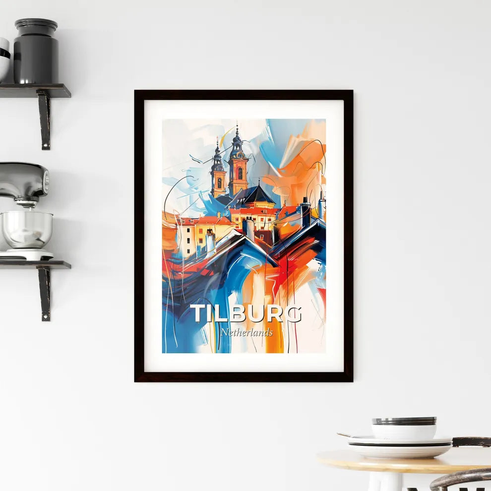 Vibrant Tilburg, Netherlands Framed Print