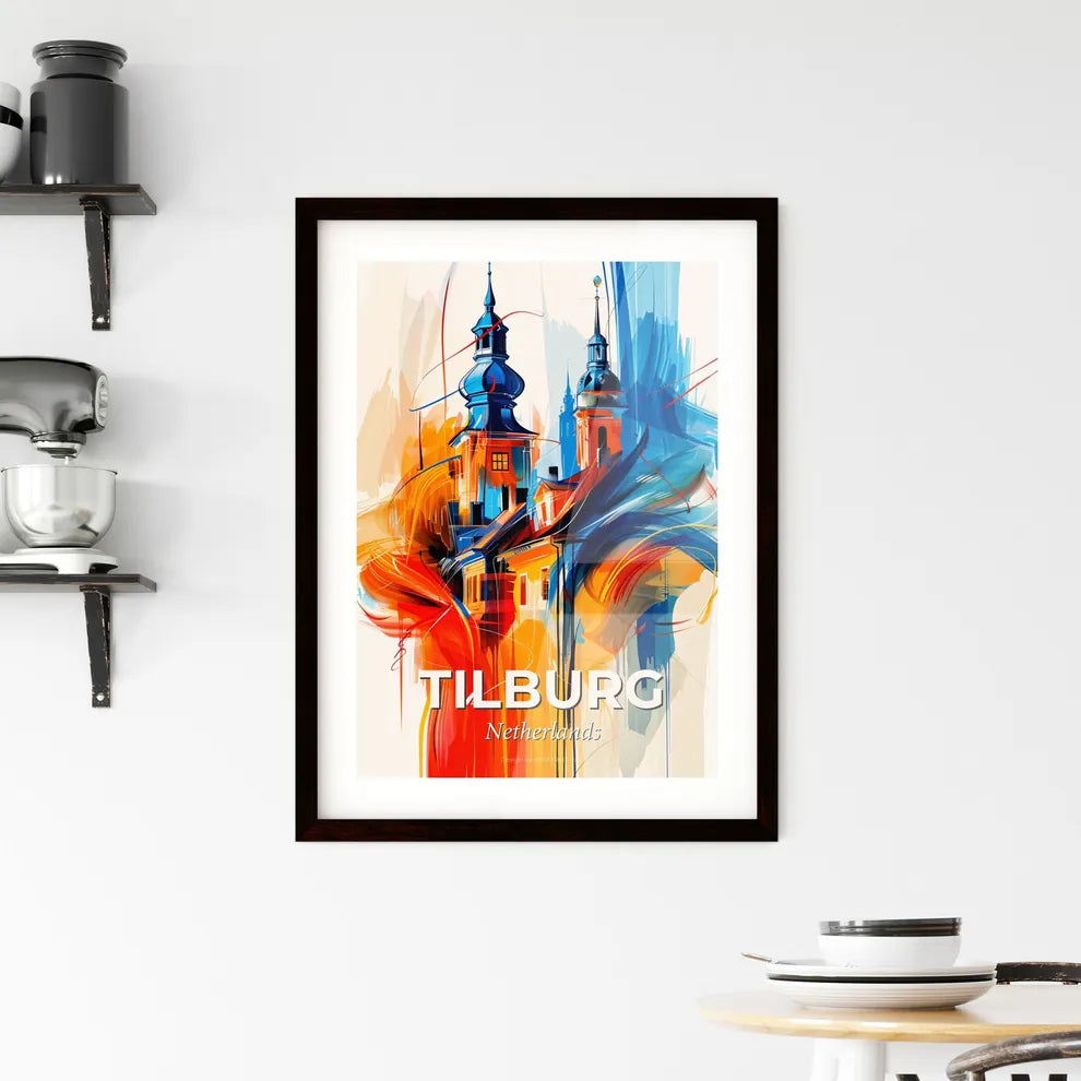 Vibrant Tilburg, Netherlands Framed Print