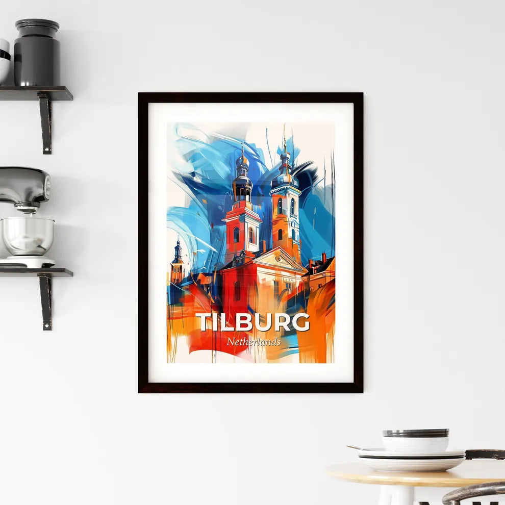 Vibrant Tilburg, Netherlands Framed Print