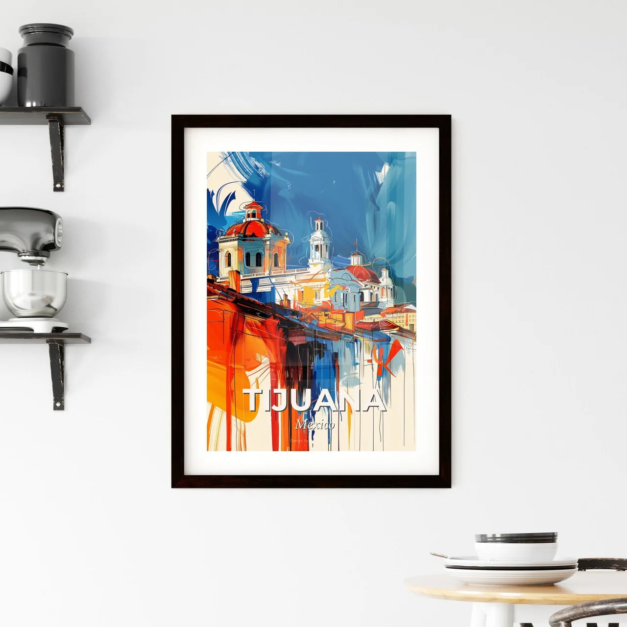 Vibrant Tijuana, Mexico Framed Print