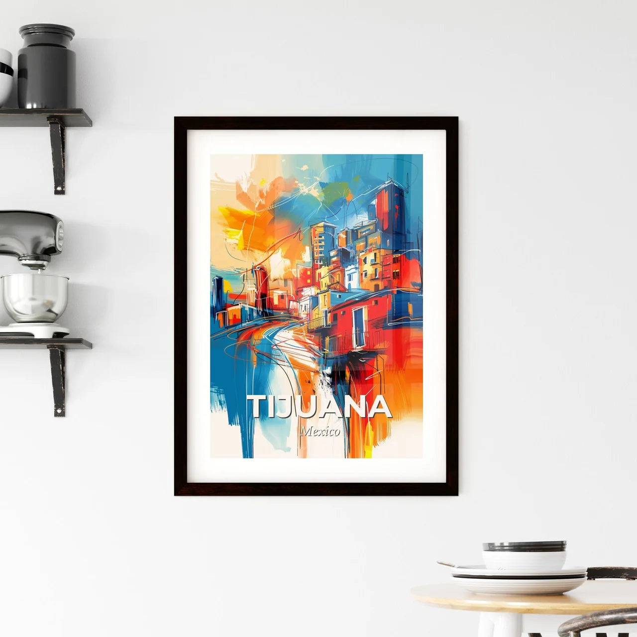 Vibrant Tijuana, Mexico Framed Print