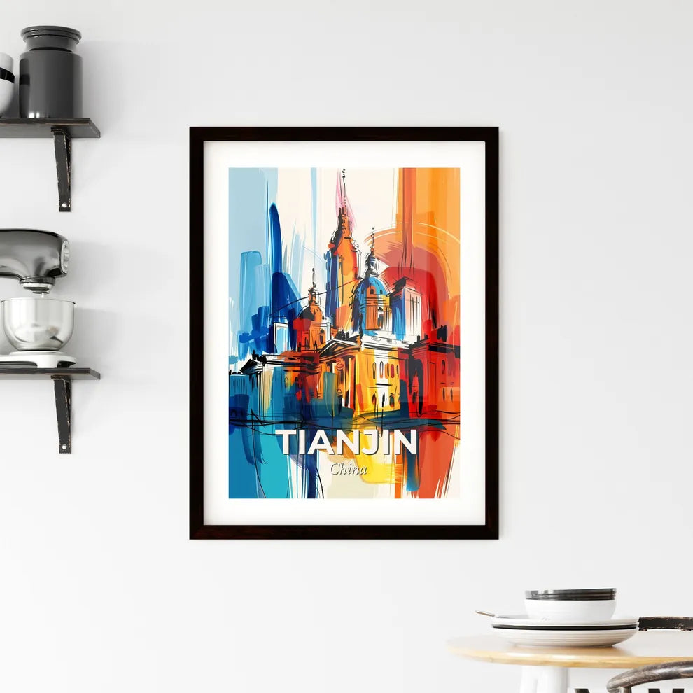 Vibrant Tianjin, China Framed Print