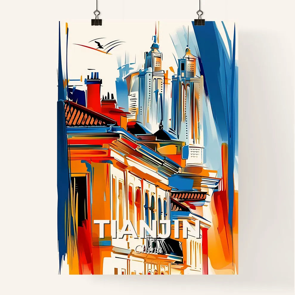 Vibrant Tianjin, China Poster